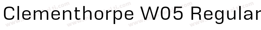 Clementhorpe W05 Regular字体转换
